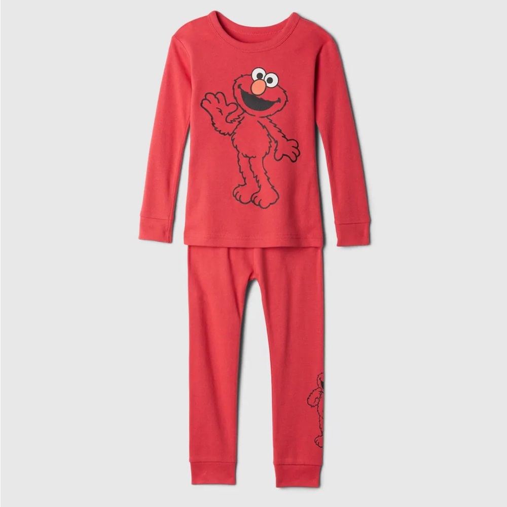 Gap Sesame Street Elmo Kids Pajamas - Red